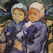 Vincent Van Gogh Two Little Girls oil on canvas